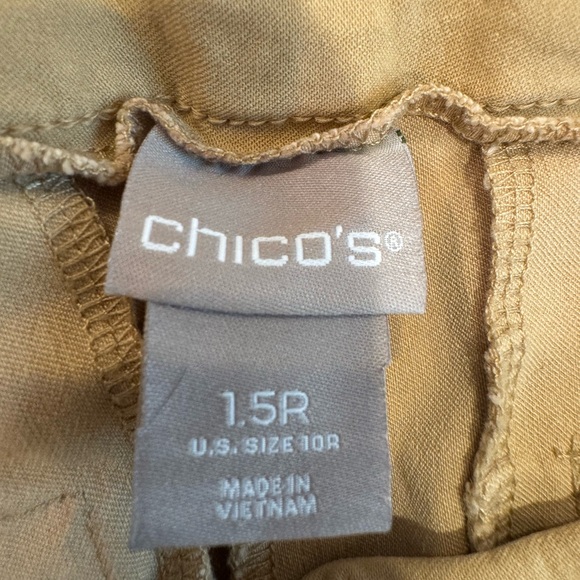 Chico's Beige Straight Leg Pants - Picture 7 of 9